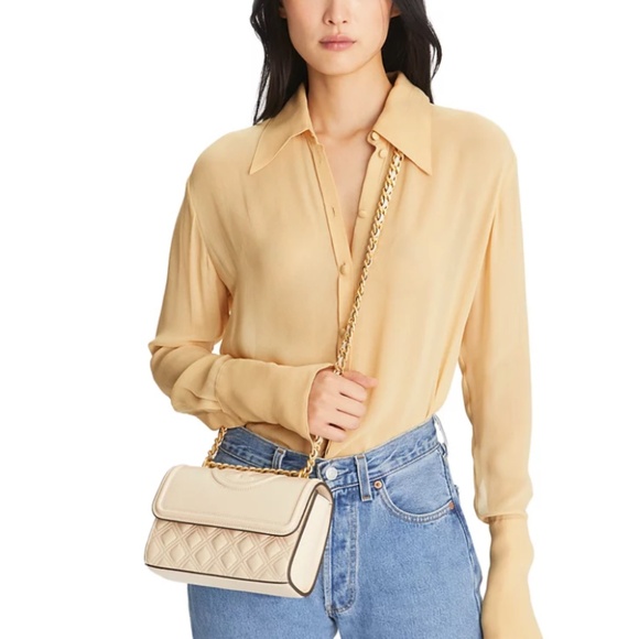 Tory Burch Fleming Small Quilted Leather Convertible Shoulder Bag - Picture 5 of 14